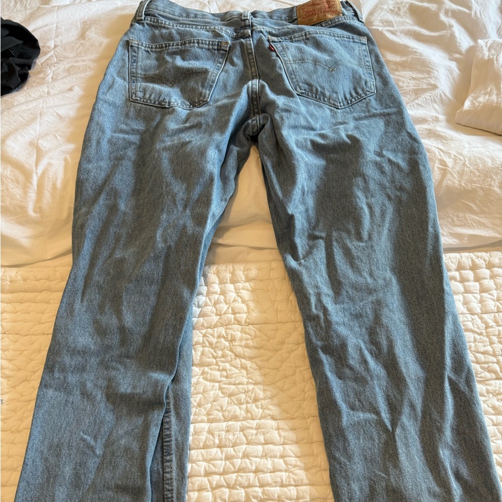 Levi's Light Blue Straight Men's Jeans - Picture 2 of 4